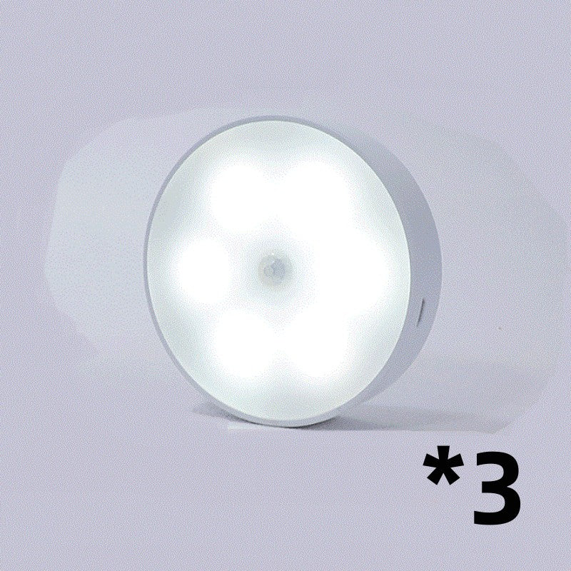 LED Nachtlicht mit Bewegungssensor – Kabellos, USB Aufladbar,  3er oder 4er Set